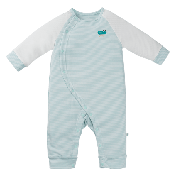 Bodysuit rayon dài Animo KV1124020 (0-12M,Xanh)