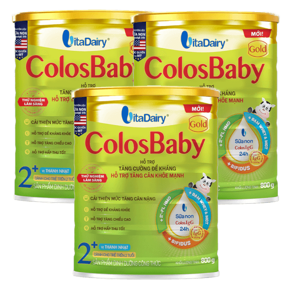 Combo 3 Sữa ColosBaby Gold 2+ 800g - S (Trên 2 tuổi)