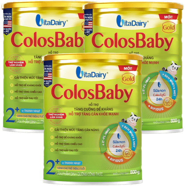 Combo 3 Sữa ColosBaby Gold 2+ 800g - S (Trên 2 tuổi)