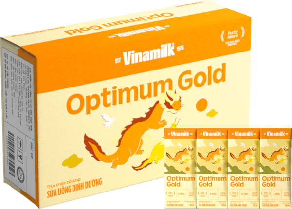 Thùng Sữa uống dinh dưỡng Optimum Gold 180ml (Lốc 4 hộp) new