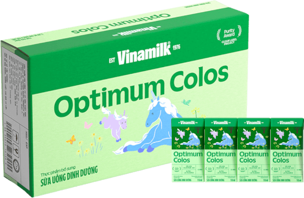 Thùng Sữa uống dinh dưỡng Optimum Colos 110ml (Lốc 4 hộp) new