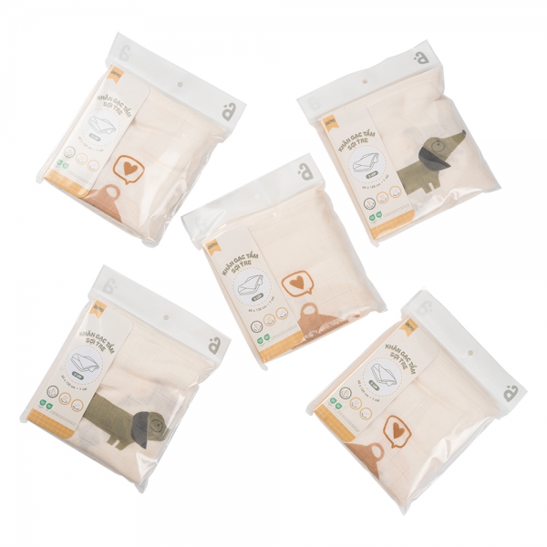 Khăn gạc tắm 100% sợi tre BM8X Animo T2501_PP001 (60x120cm,1 cái)