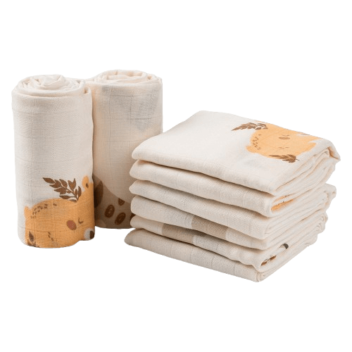 Khăn gạc tắm 100% sợi tre BM9X Animo T2411_PP002 (90x90cm,1 cái)