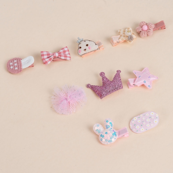 Set kẹp tóc 10 món Animo A2410_MN045 (Nhiều màu)