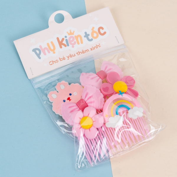 Combo 3 cài tóc nhỏ cho bé Animo A2410_MN051 (Nhiều màu)