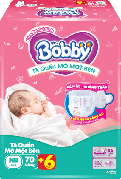 Bobby Quần Mở Một Bên Newborn 70M