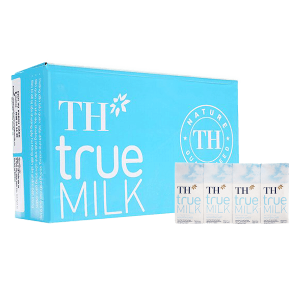 Thùng Sữa tươi tiệt trùng nguyên chất TH true Milk 180ml (lốc 4 hộp)