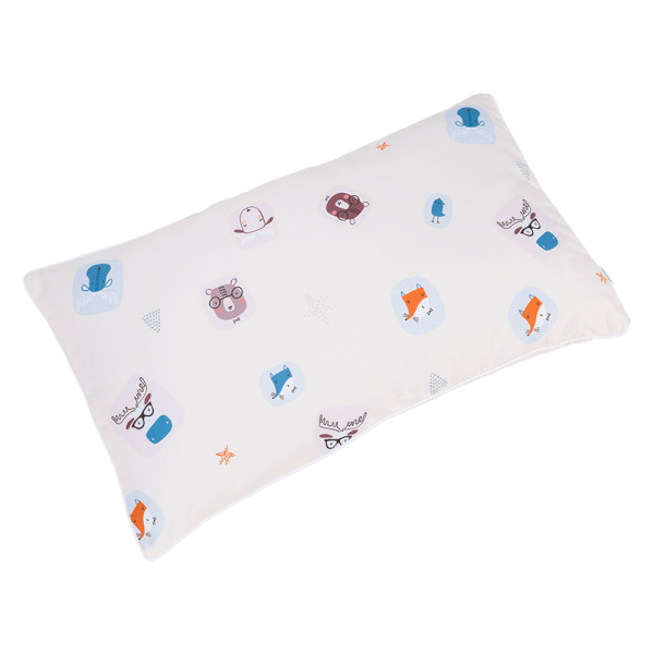 Gối nằm lớn cho bé Animo B2412_AR001 (30x50cm,Kem)