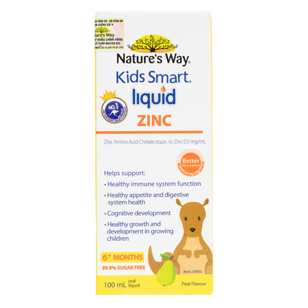 Thực phẩm bảo vệ sức khỏe Nature’s Way Kids Smart Liquid ZinC