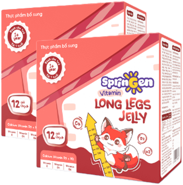 Combo 2 Thực phẩm bổ sung VITAMIN JELLY SPRINGEN LONG LEGS