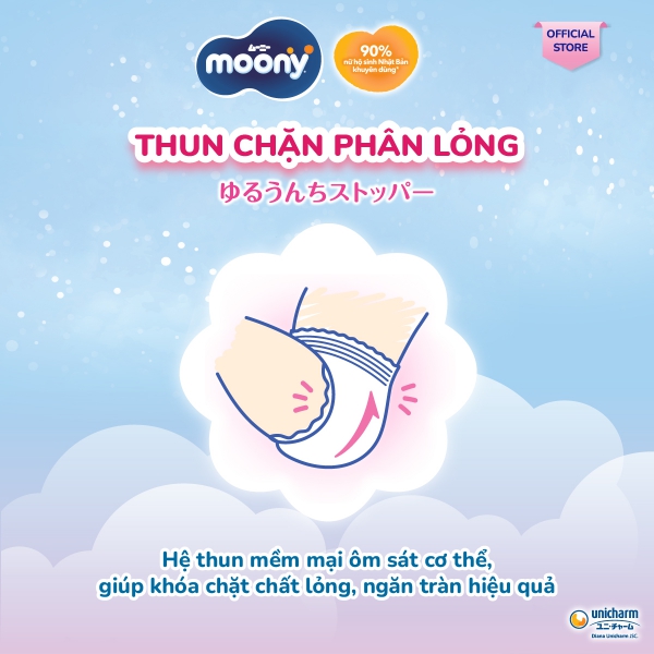 Bỉm tã quần Moony bé gái size XL 38 miếng (12-22kg) (giao bao bì ngẫu nhiên)