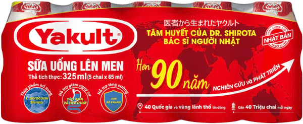 Sữa uống lên men Yakult (lốc 5 hộp 65ml)