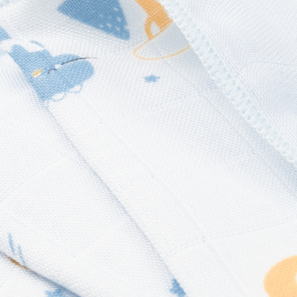 Khăn gạc sợi tre 4 lớp Animo T2304_NBA004 (25x25cm,5 cái) (giao màu ngẫu nhiên)