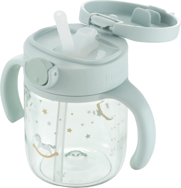 Bình ống hút Axstars 200ml Richell (Xanh, RC20442)