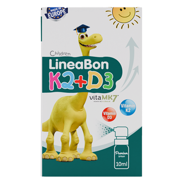 Combo 2 Thực phẩm bảo vệ sức khỏe LineaBon K2+D3 Spray dạng xịt