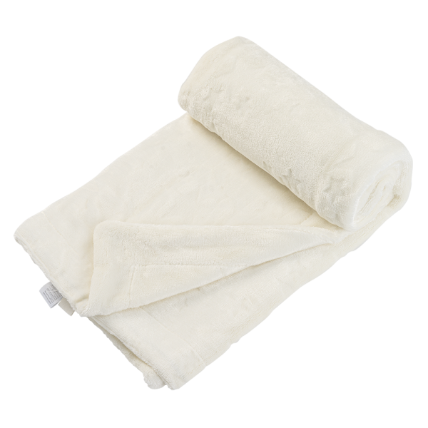 Chăn bông 2 lớp siêu mềm hình ngôi sao Animo B2411_NK001 (75x100cm,Kem)