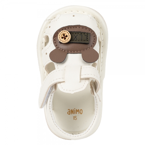 Giày tập đi chút chít Animo TT A2501_MN007 (15-17,Trắng)