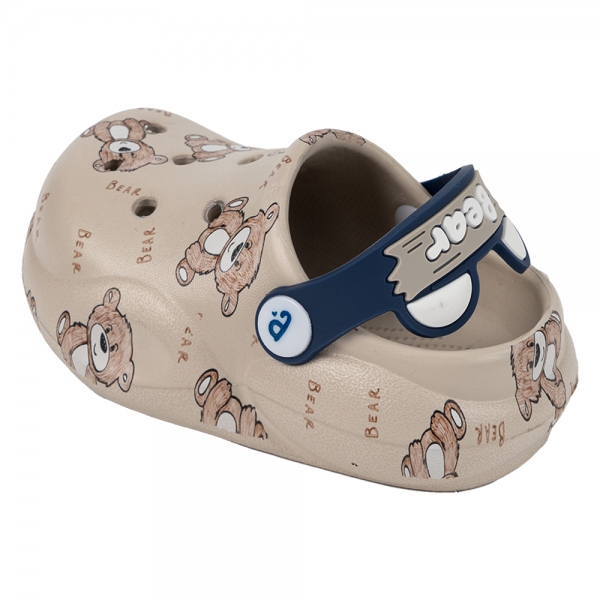 Dép sục bé trai Animo A2501_JK007 (17-21,Xám-Be)