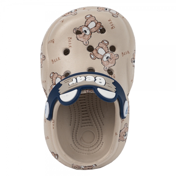 Dép sục bé trai Animo A2501_JK007 (17-21,Xám-Be)