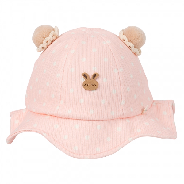 Nón em bé gái vành tròn Animo A2501_JK024 (46cm,Hồng)