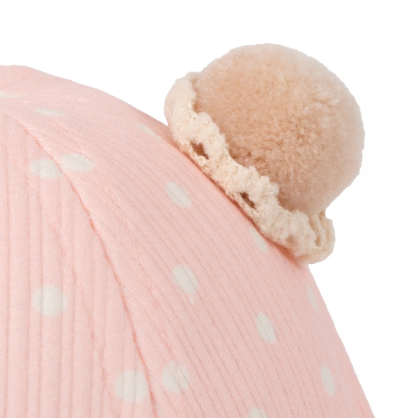 Nón em bé gái vành tròn Animo A2501_JK024 (46cm,Hồng)