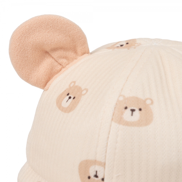 Nón em bé gái vành tròn Animo A2501_JK019 (46cm,Màu be)