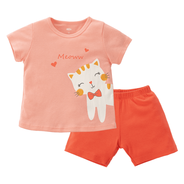 Bộ bé gái lửng Animo Easy LU0325010 (1-4Y,Hồng-hồng đậm,TT02)