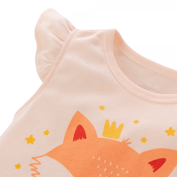 Bộ bé gái lửng Animo Easy LU0225004 (1-4Y,Cam nhạt)