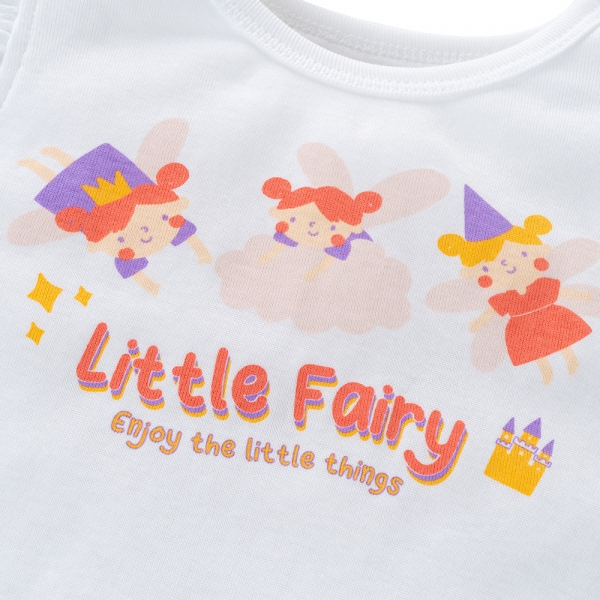 Bộ bé gái lửng Animo Easy LU0225003 (1-4Y,Trắng)