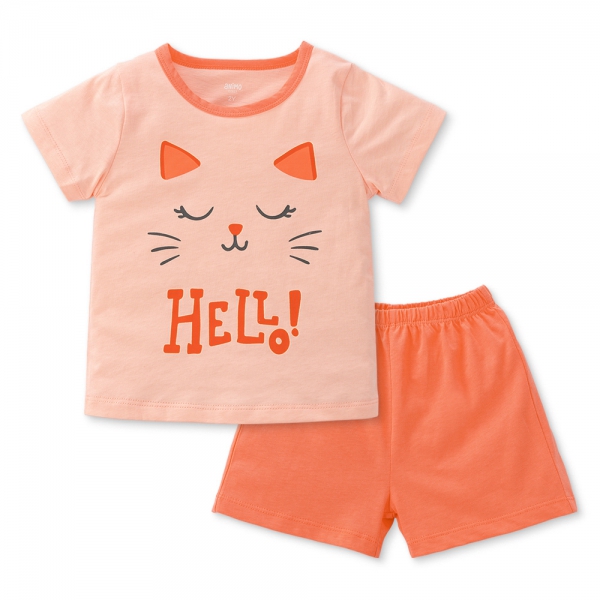 Bộ bé gái ngắn Animo Easy TX0225023 (1-4Y,Be-cam,TT02)