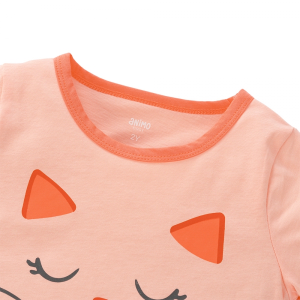 Bộ bé gái ngắn Animo Easy TX0225023 (1-4Y,Be-cam,TT02)