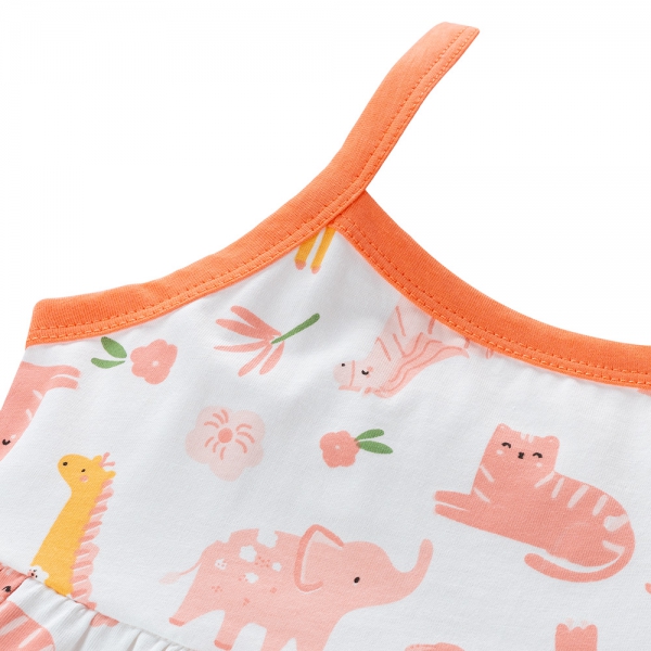 Đầm bé gái Animo Easy TX0225028 (1-4Y,Trắng,TT04)