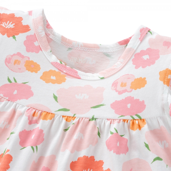 Đầm bé gái Animo Easy TX0225027 (1-4Y,Trắng,NN04)