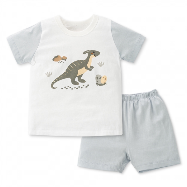 Bộ bé trai ngắn Animo Easy HN0225011 (1-4Y,Trắng-dương,NN02)