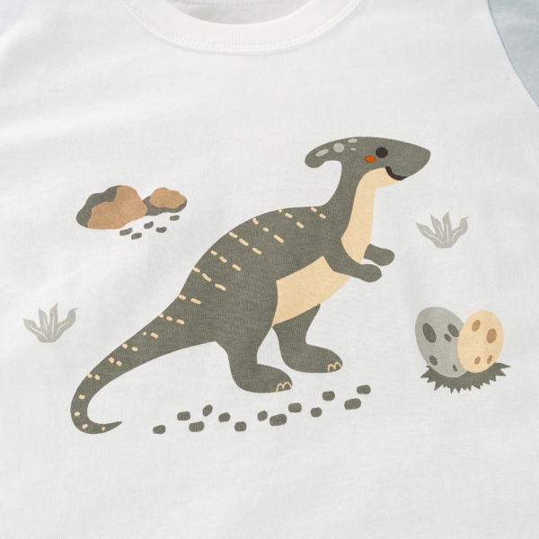 Bộ bé trai ngắn Animo Easy HN0225011 (1-4Y,Trắng-dương,NN02)