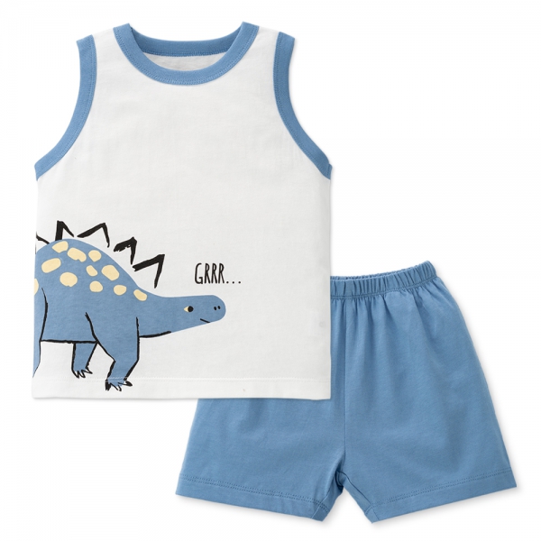 Bộ bé trai sát nách Animo Easy HN0225010 (1-4Y,Trắng-dương,TT02)