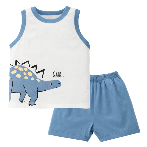 Bộ bé trai sát nách Animo Easy HN0225010 (1-4Y,Trắng-dương,TT02)