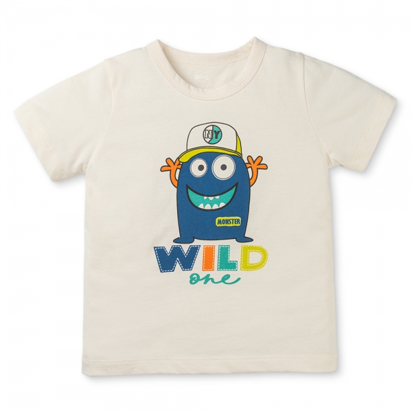 Bộ bé trai ngắn Animo Easy HN0225034 (1-4Y,Kem-dương,NN02)