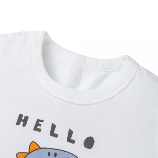 Bộ bé trai ngắn Animo Easy HN0225032 (1-4Y,Trắng-dương,TT02)