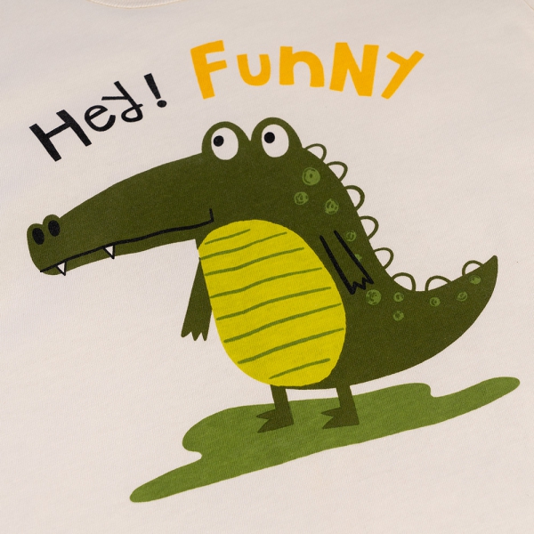 Combo 2 Áo bé trai tay ngắn Animo Easy HN0325064 (1Y,Kem,NN02)