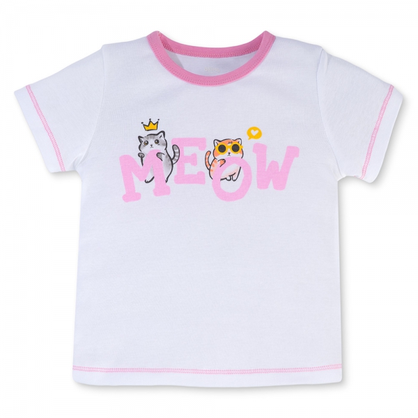 Bộ bé gái lửng Animo Easy LU0325015 (1-4Y,Trắng-tím,TT02)