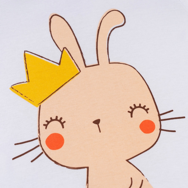 Bộ bé gái lửng Animo Easy LU0325013 (1-4Y,Trắng-cam,TT02)