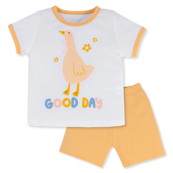 Bộ bé gái lửng Animo Easy LU0325009 (1-4Y,Trắng-vàng,TT02)