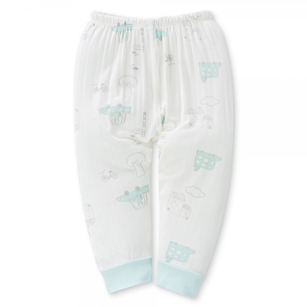 Bộ modal jacquard dài Animo KV1124013 (0-24M,Xanh ngọc)