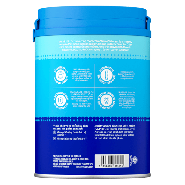 Sữa bột Dielac Grow Plus 2+ 850g (2-10 tuổi)