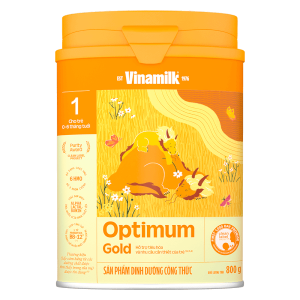 Sữa Vinamilk Optimum Gold 1 800g (0-6 tháng)