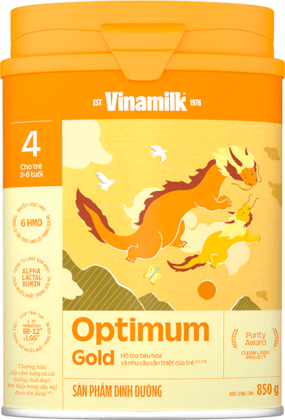 Sữa Vinamilk Optimum Gold 4 850g (2-6 tuổi)