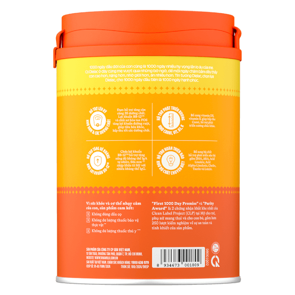 Sữa Dielac Gold 1, 800g (0-6 tháng)