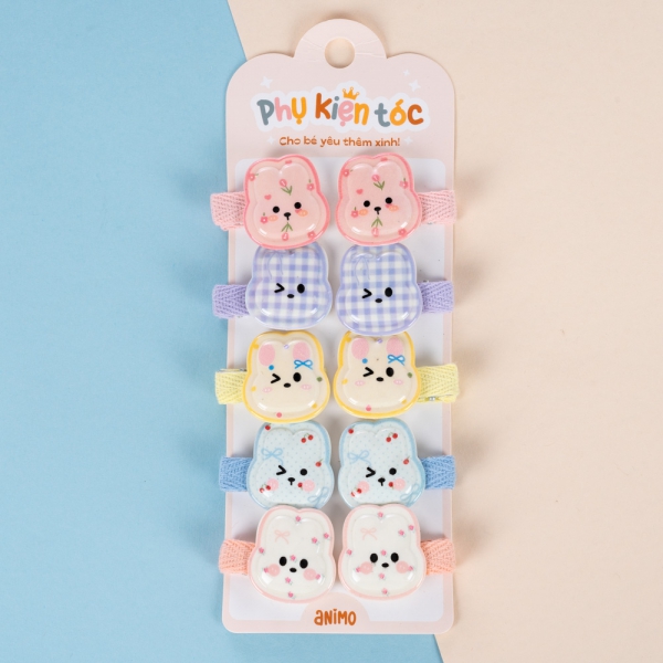 Set kẹp tóc 10 món Animo A2501_MN042 (Nhiều màu)