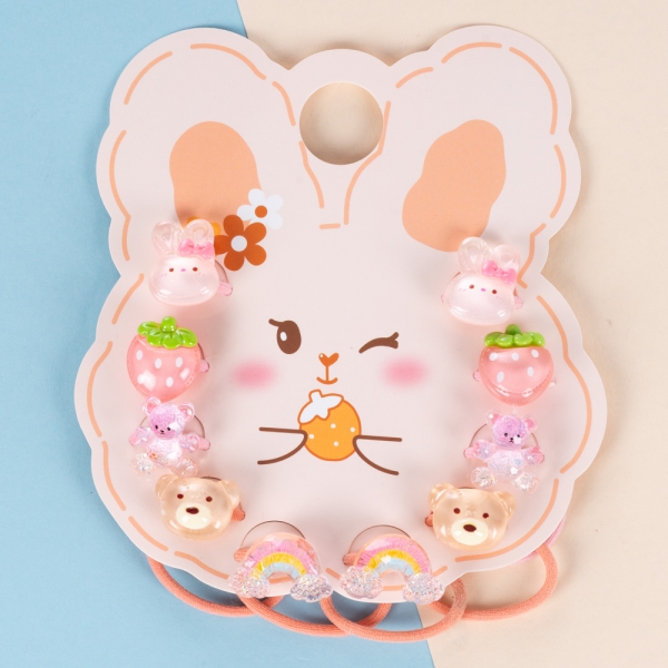 Set cột tóc 10 món Animo A2501_MN040 (Hồng)